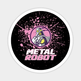 Metal Robot - Letters Only Magnet